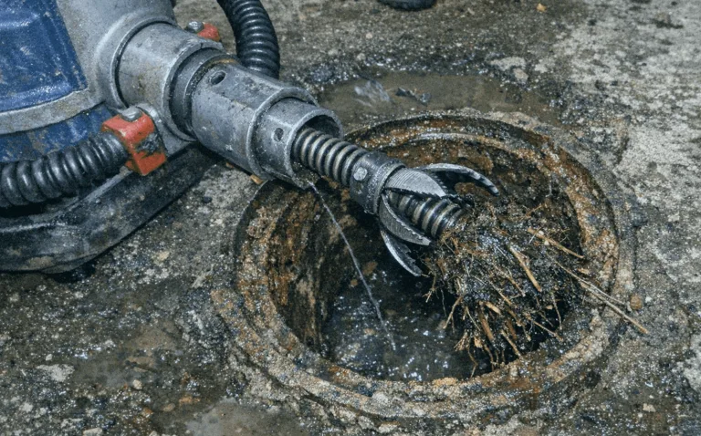 Einsatz einer elektromechanischen Spirale bei einer hartnäckigen Verstopfung